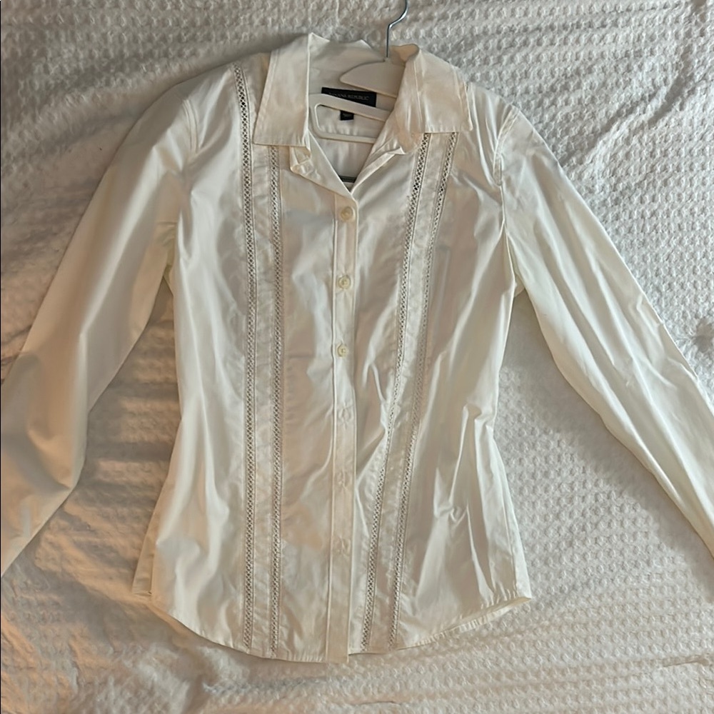 Banana Republic White Blouse